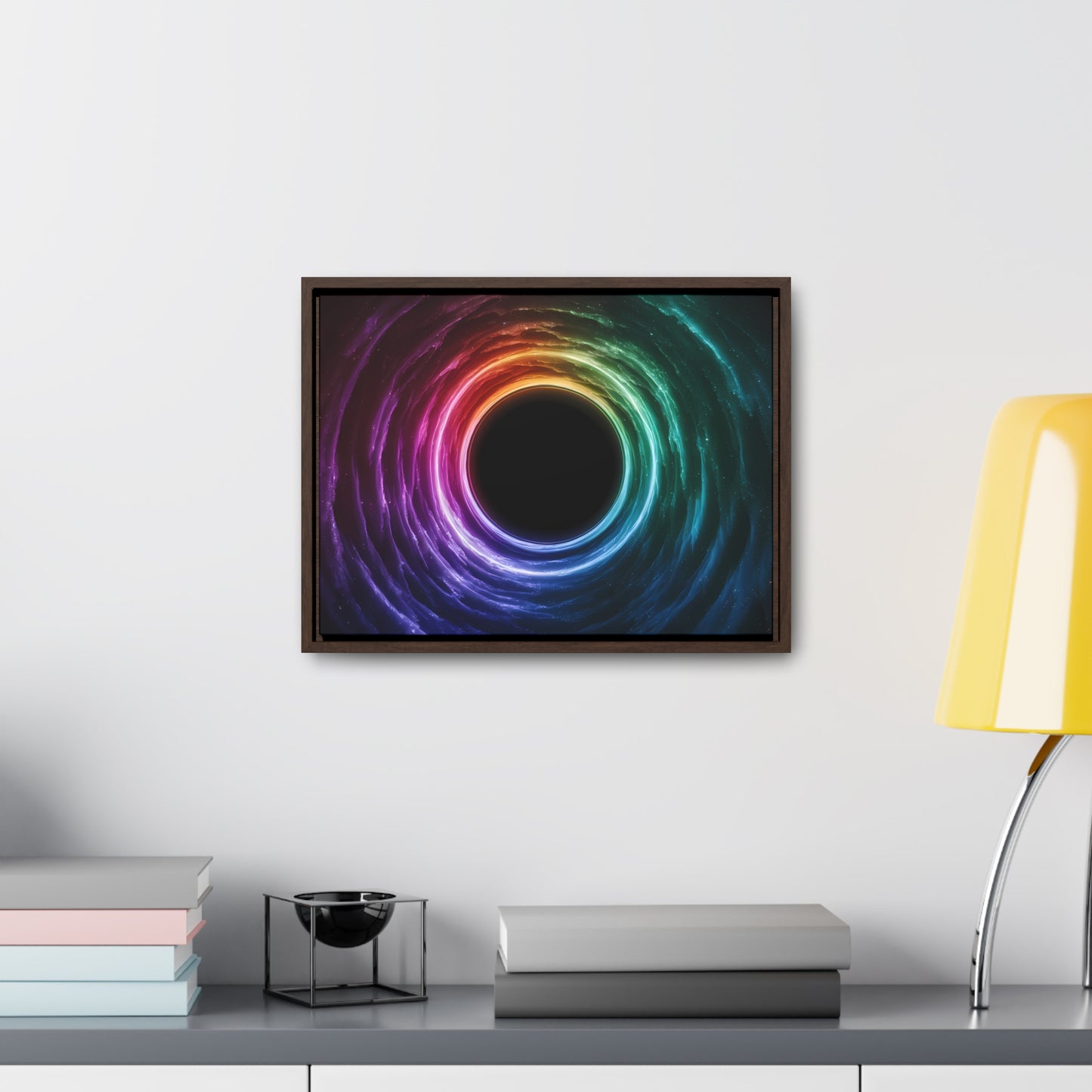 Cosmic Vortex of Light - Gallery Canvas Wraps, Horizontal Frame