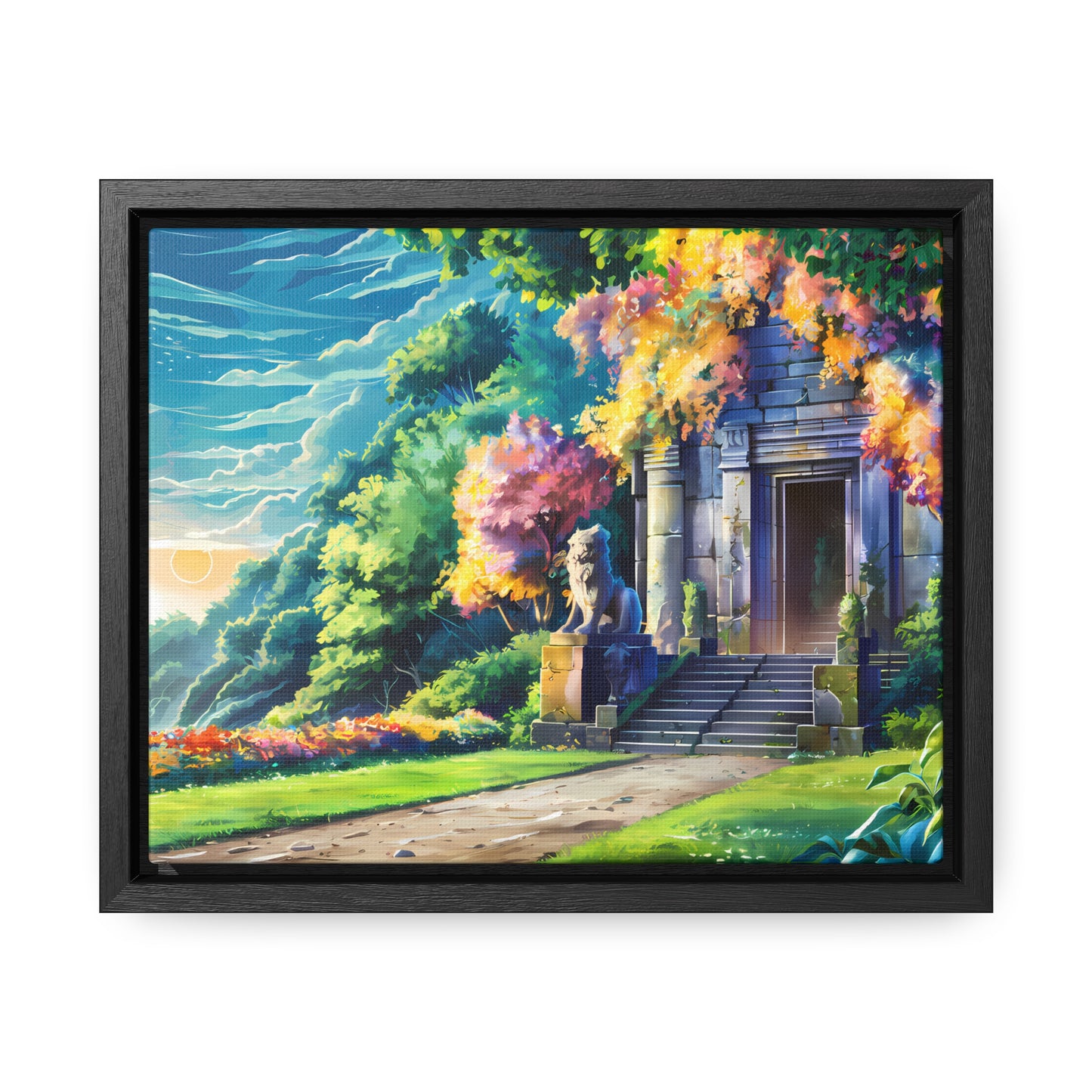 Sanctuary of the Forgotten Dawn - Gallery Canvas Wraps, Horizontal Frame