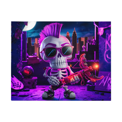 Punk Skull Archer in Neon City - Jigsaw Puzzle (30, 110, 252, 500,1000-Piece)