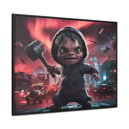 "Revenge of the Tiny Titan" - Gallery Canvas Wraps, Horizontal Frame