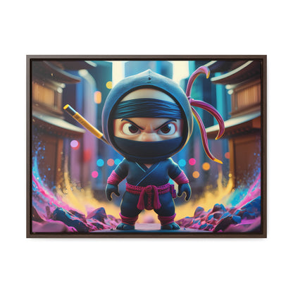 Tiny Ninja, Big Attitude - Gallery Canvas Wraps, Horizontal Frame