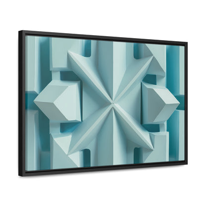 Fractal Symmetry in Ice - Gallery Canvas Wraps, Horizontal Frame