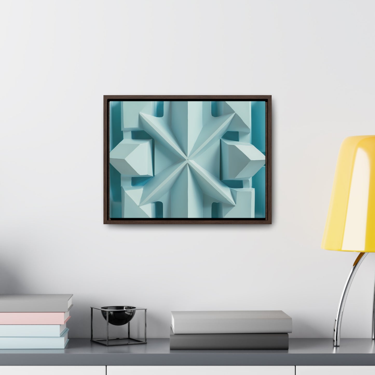 Fractal Symmetry in Ice - Gallery Canvas Wraps, Horizontal Frame