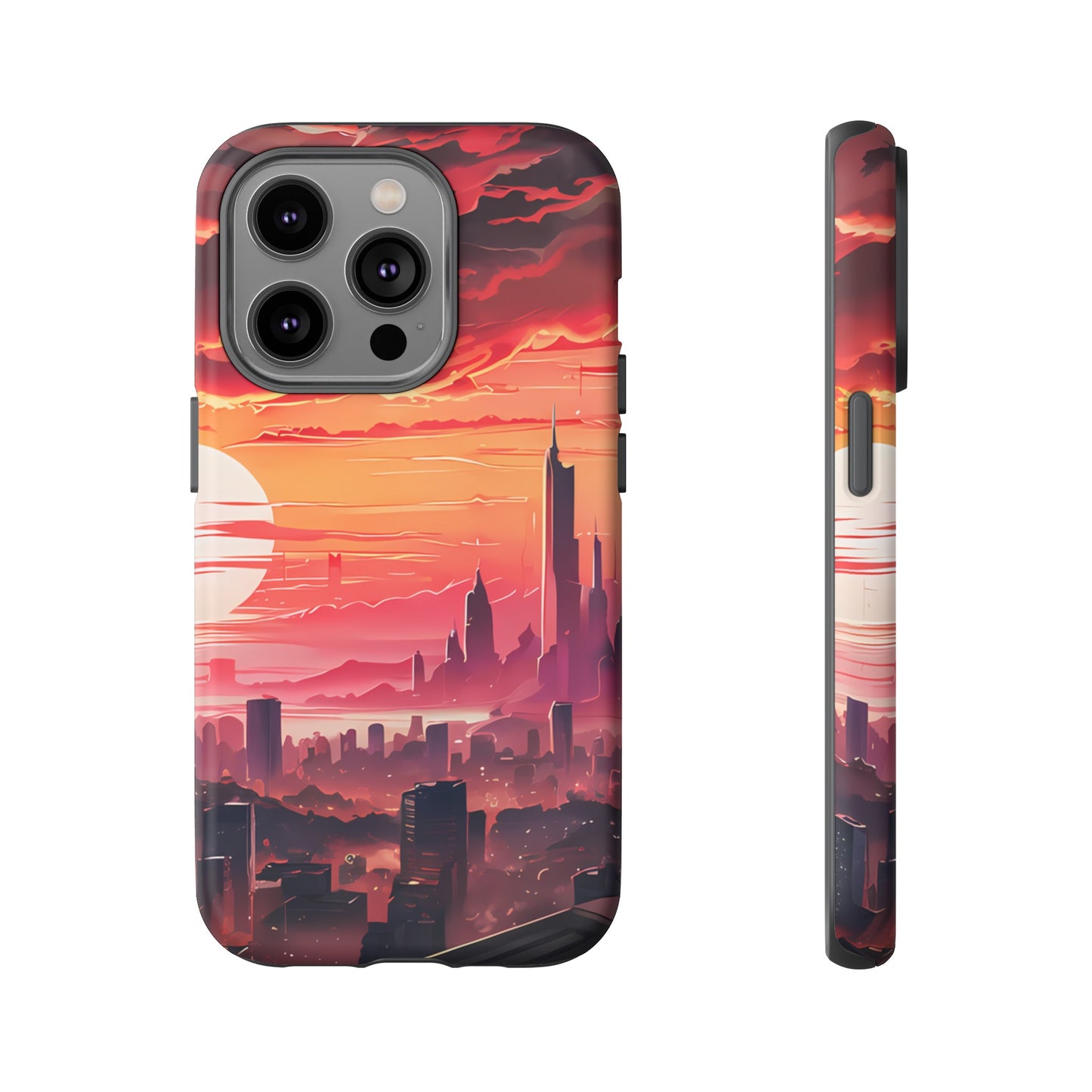 Anime City at Dawn - Smartphone Tough Cases