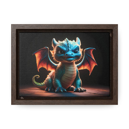 Fierce Baby Dragon Guardian - Gallery Canvas Wraps, Horizontal Frame