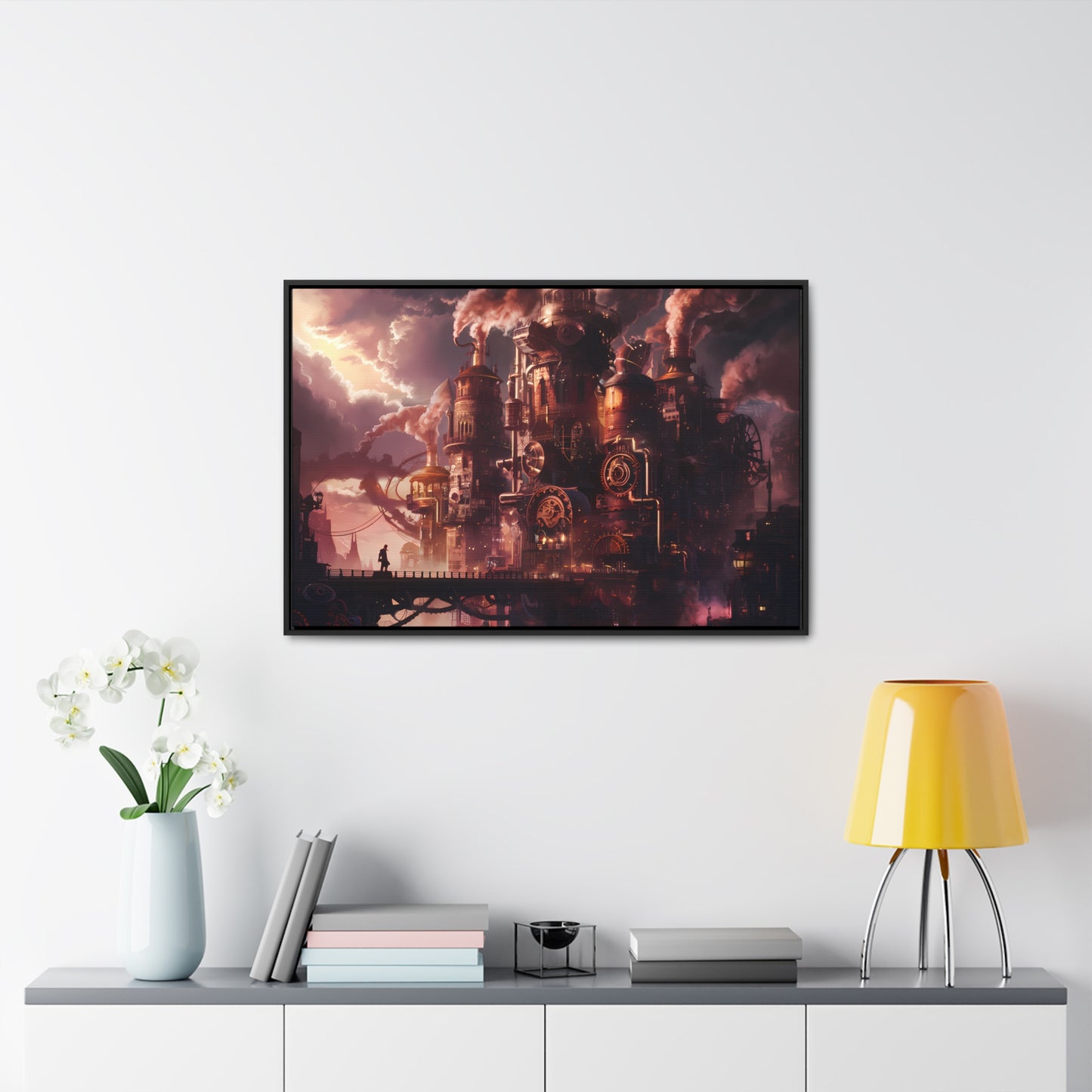 Industrial Twilight - Gallery Canvas Wraps, Horizontal Frame