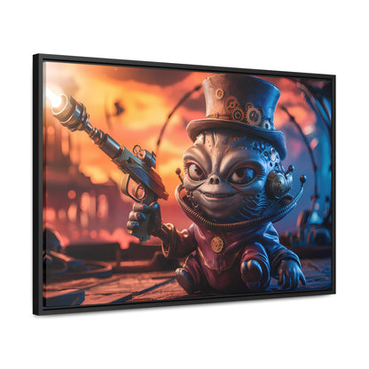 "Clockwork Gunslinger at Dusk" - Gallery Canvas Wraps, Horizontal Frame