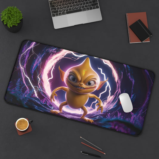 Cute Lightning Alien - Desk Mat