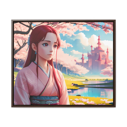 "Whispers of Spring in the Enchanted Realm" - Gallery Canvas Wraps, Horizontal Frame