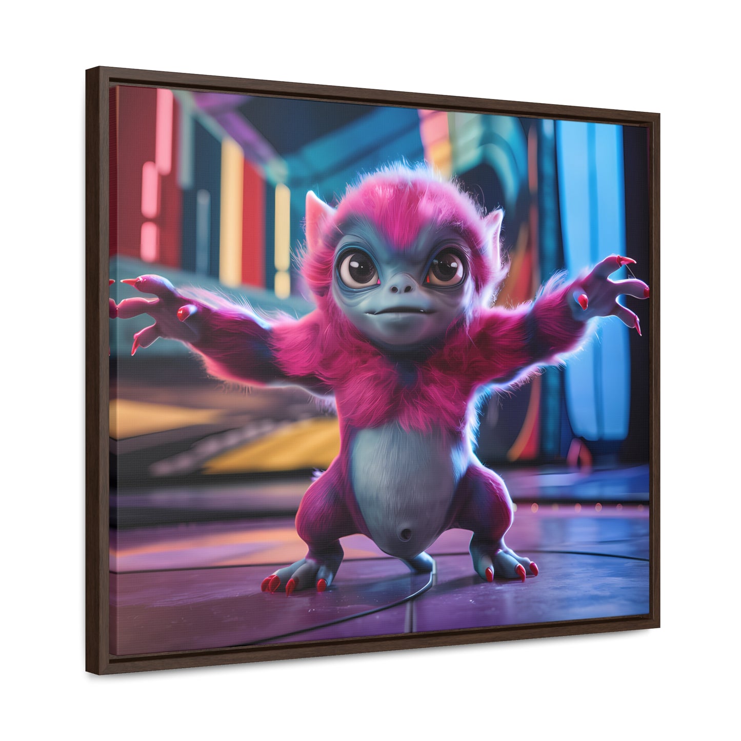 Cosmic Critter on the Dance Floor - Gallery Canvas Wraps, Horizontal Frame