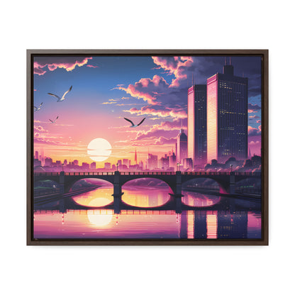 Twilight Reflections - Gallery Canvas Wraps, Horizontal Frame