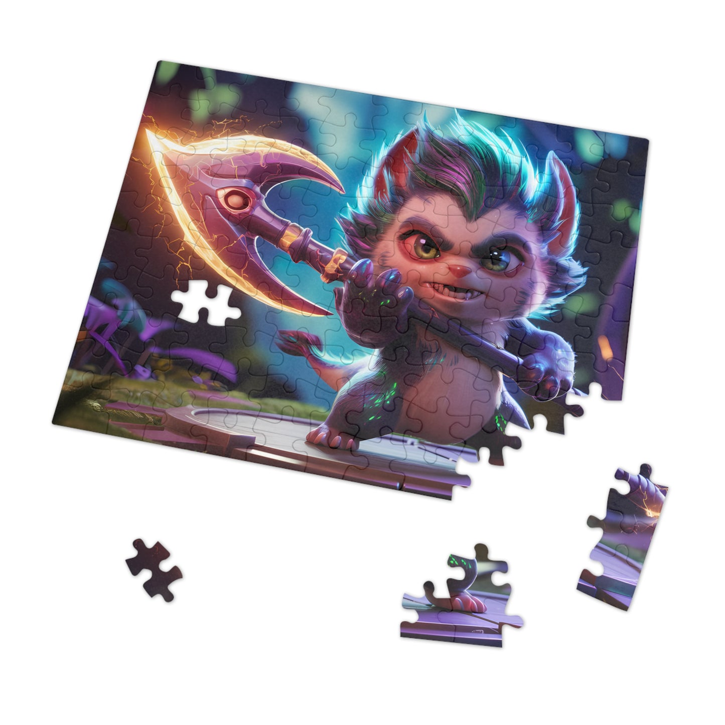 Fierce Furry Warrior - Jigsaw Puzzle (30, 110, 252, 500,1000-Piece)