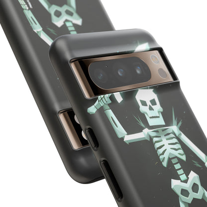 Geometric Skeleton Swordsman - Smartphone Tough Cases