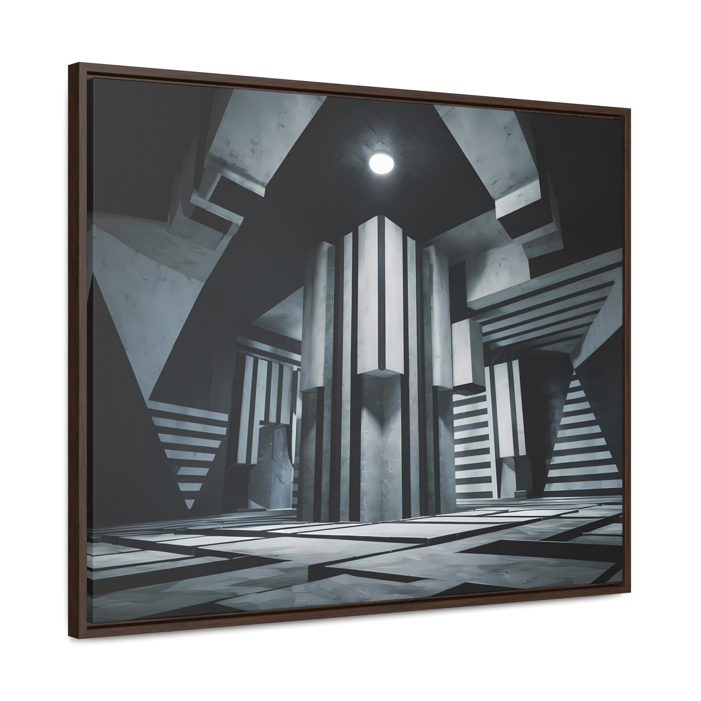 The Geometry of Shadows - Gallery Canvas Wraps, Horizontal Frame