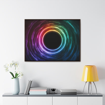 Cosmic Vortex of Light - Gallery Canvas Wraps, Horizontal Frame