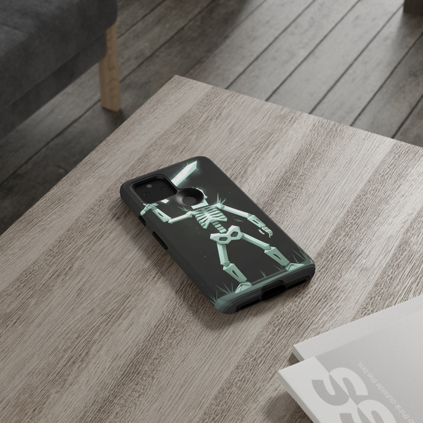 Geometric Skeleton Swordsman - Smartphone Tough Cases