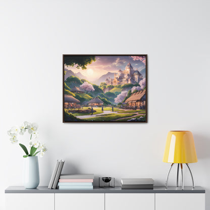 "Whispers of the Twilight Kingdom" - Gallery Canvas Wraps, Horizontal Frame