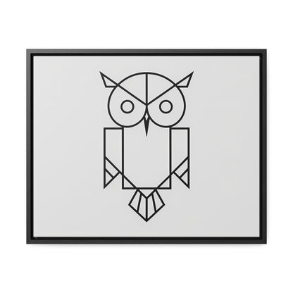 Geometric Owl - Gallery Canvas Wraps, Horizontal Frame