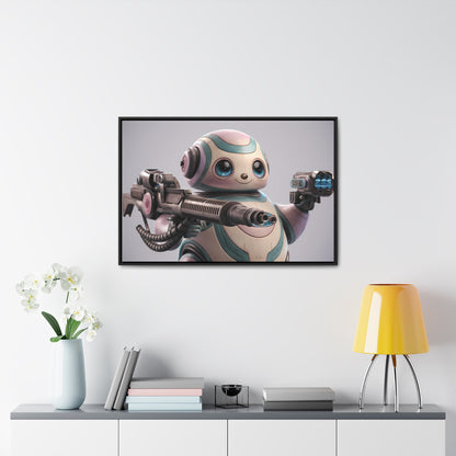 "Adorable Defender" - Gallery Canvas Wraps, Horizontal Frame