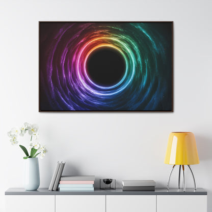 Cosmic Vortex of Light - Gallery Canvas Wraps, Horizontal Frame