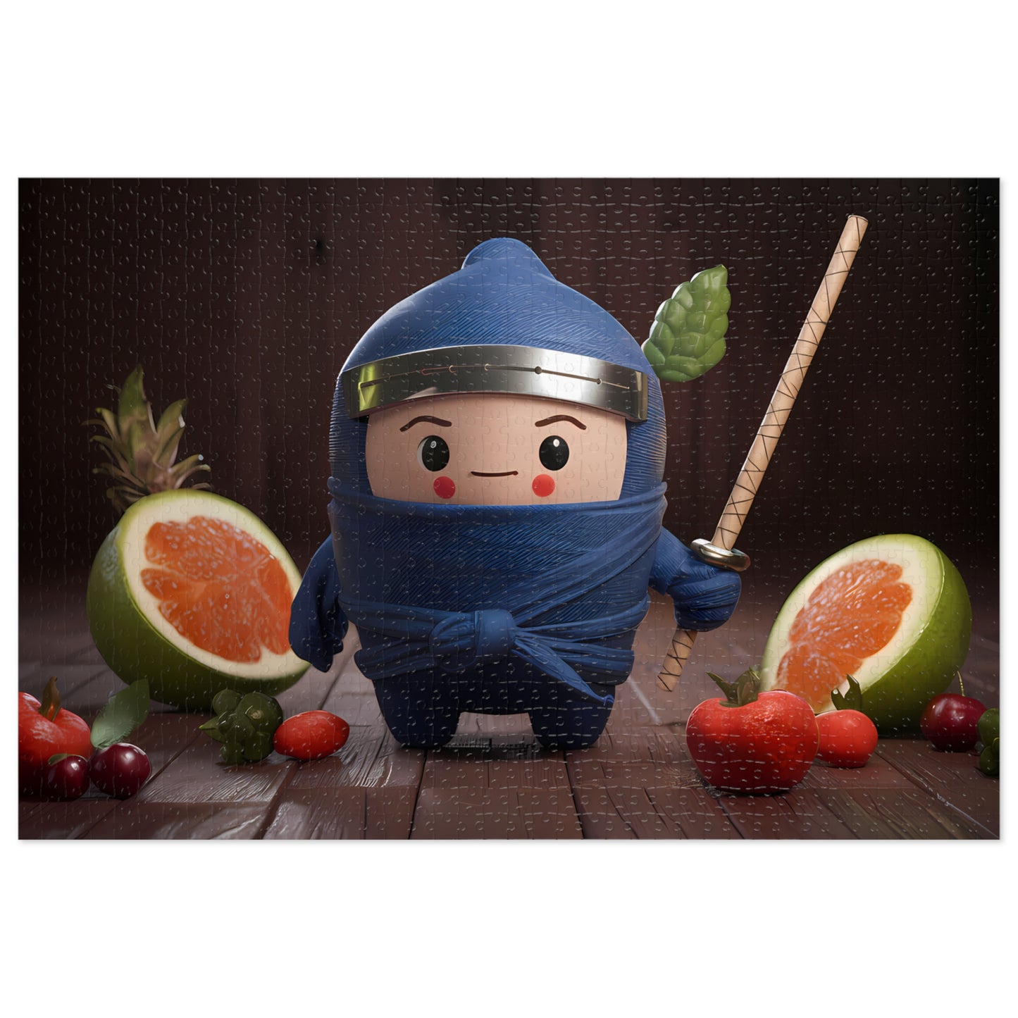 Fruity Ninja in Training - Jigsaw Puzzle (30, 110, 252, 500,1000-Piece)