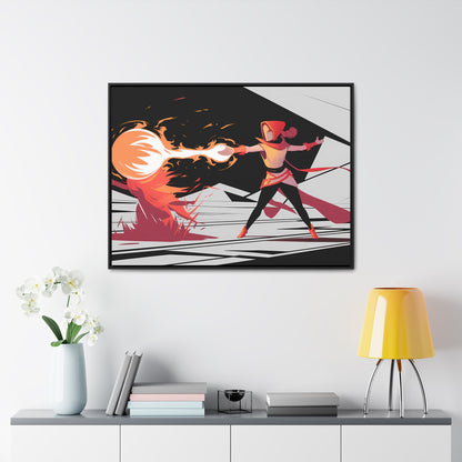 Conjuring the Firestorm - Gallery Canvas Wraps, Horizontal Frame