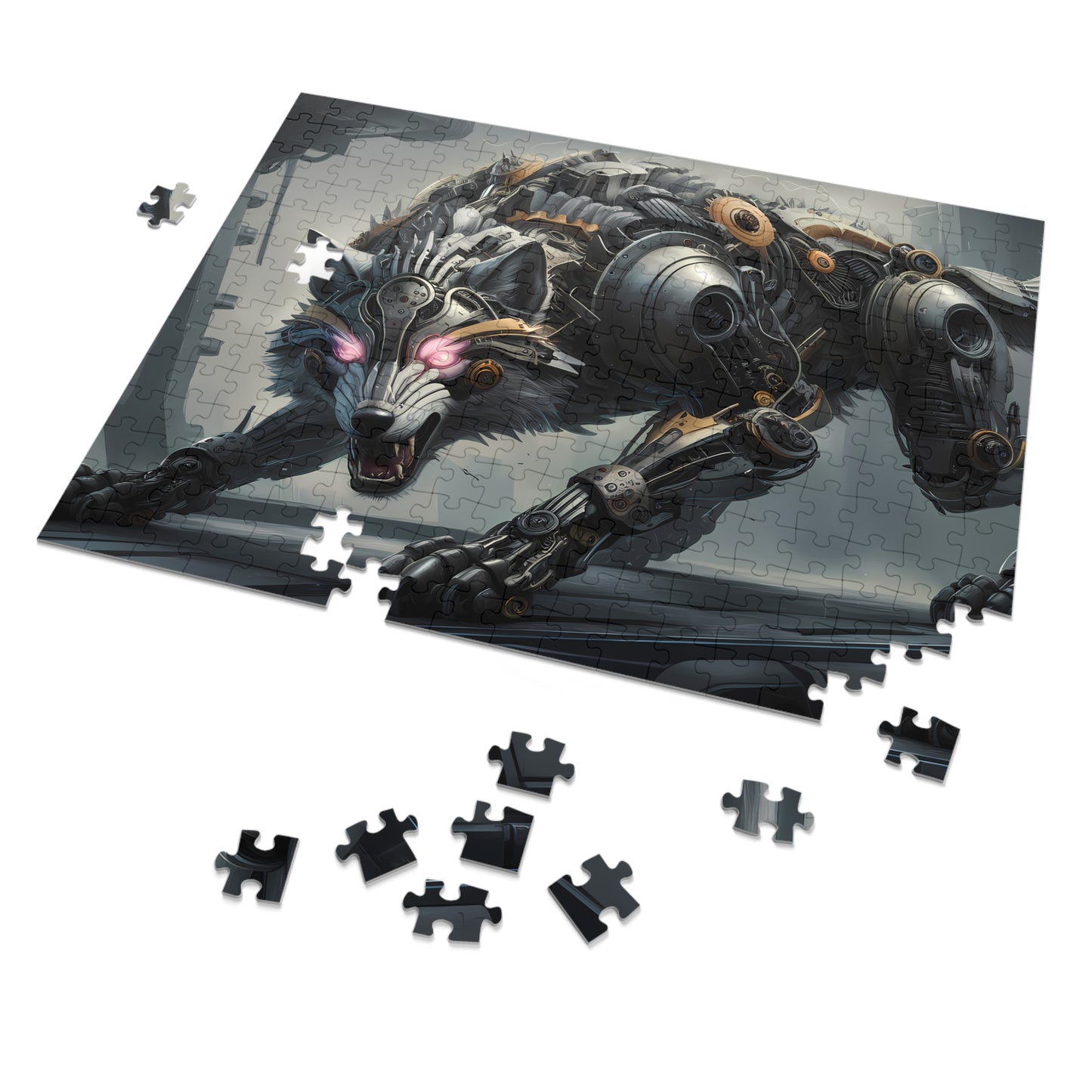 Cybernetic Apex Wolf - Jigsaw Puzzle (30, 110, 252, 500,1000-Piece)