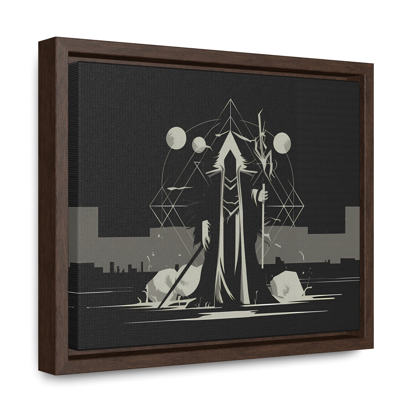 The Arcane Guardian of the Shadows - Gallery Canvas Wraps, Horizontal Frame