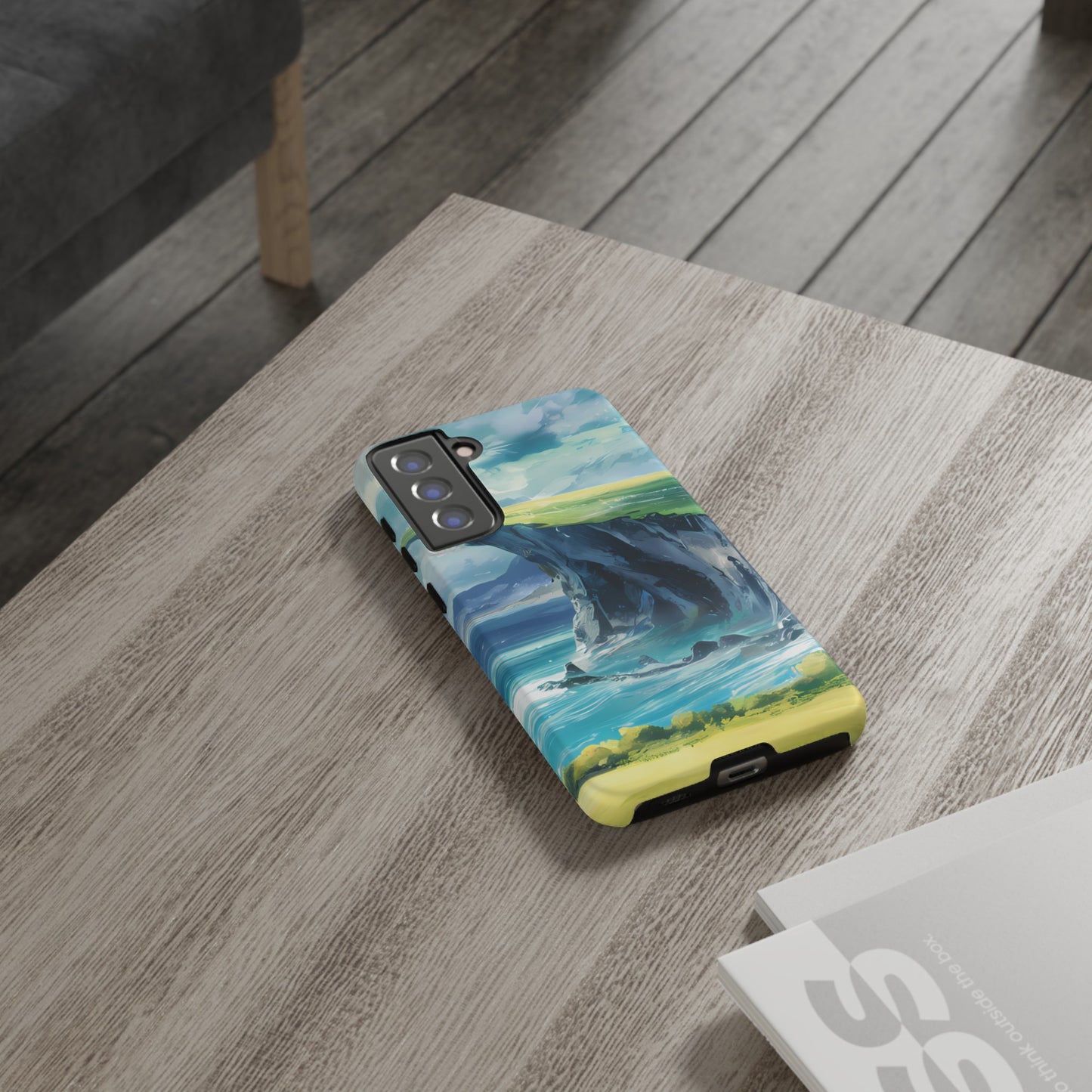 Anime Cliff by the Sea - Smartphone Tough Cases