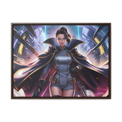 Commander of the Neon Storm - Gallery Canvas Wraps, Horizontal Frame