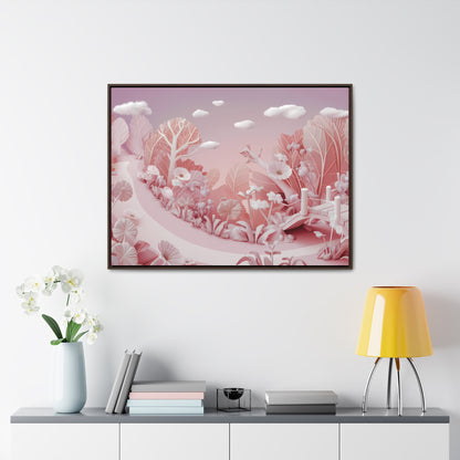 Whimsical Dawn Garden - Gallery Canvas Wraps, Horizontal Frame