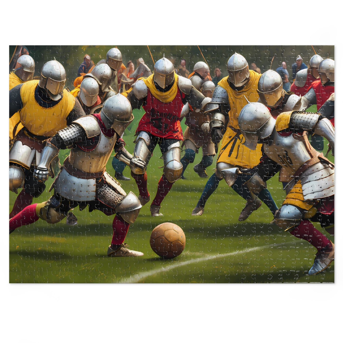 Knights of the Pitch: Medieval Football Frenzy - Jigsaw Puzzle (30, 110, 252, 500,1000-Piece)