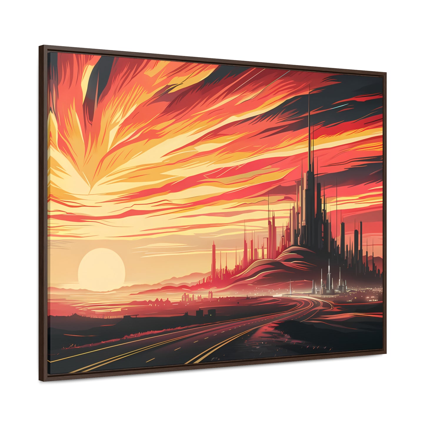 Twilight of the Metropolis - Gallery Canvas Wraps, Horizontal Frame