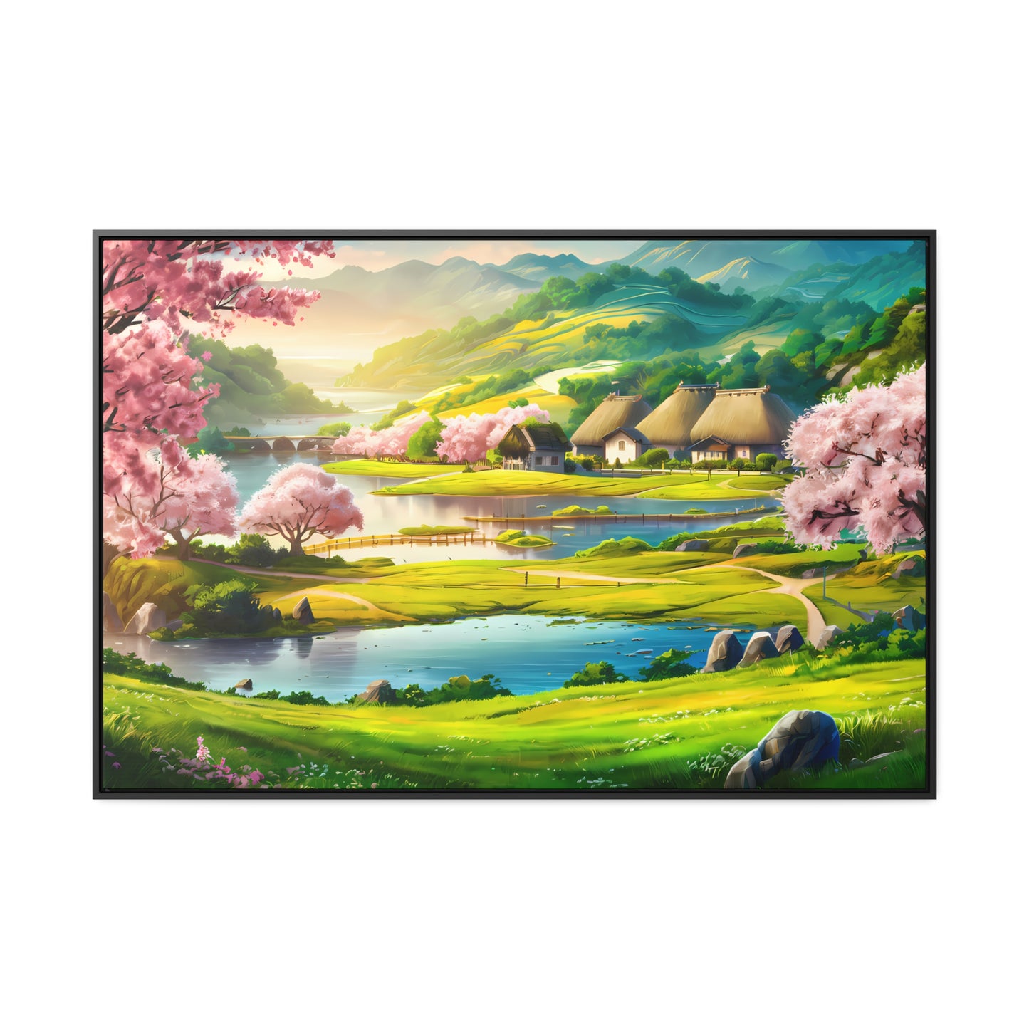 Serenity in Spring Meadows - Gallery Canvas Wraps, Horizontal Frame