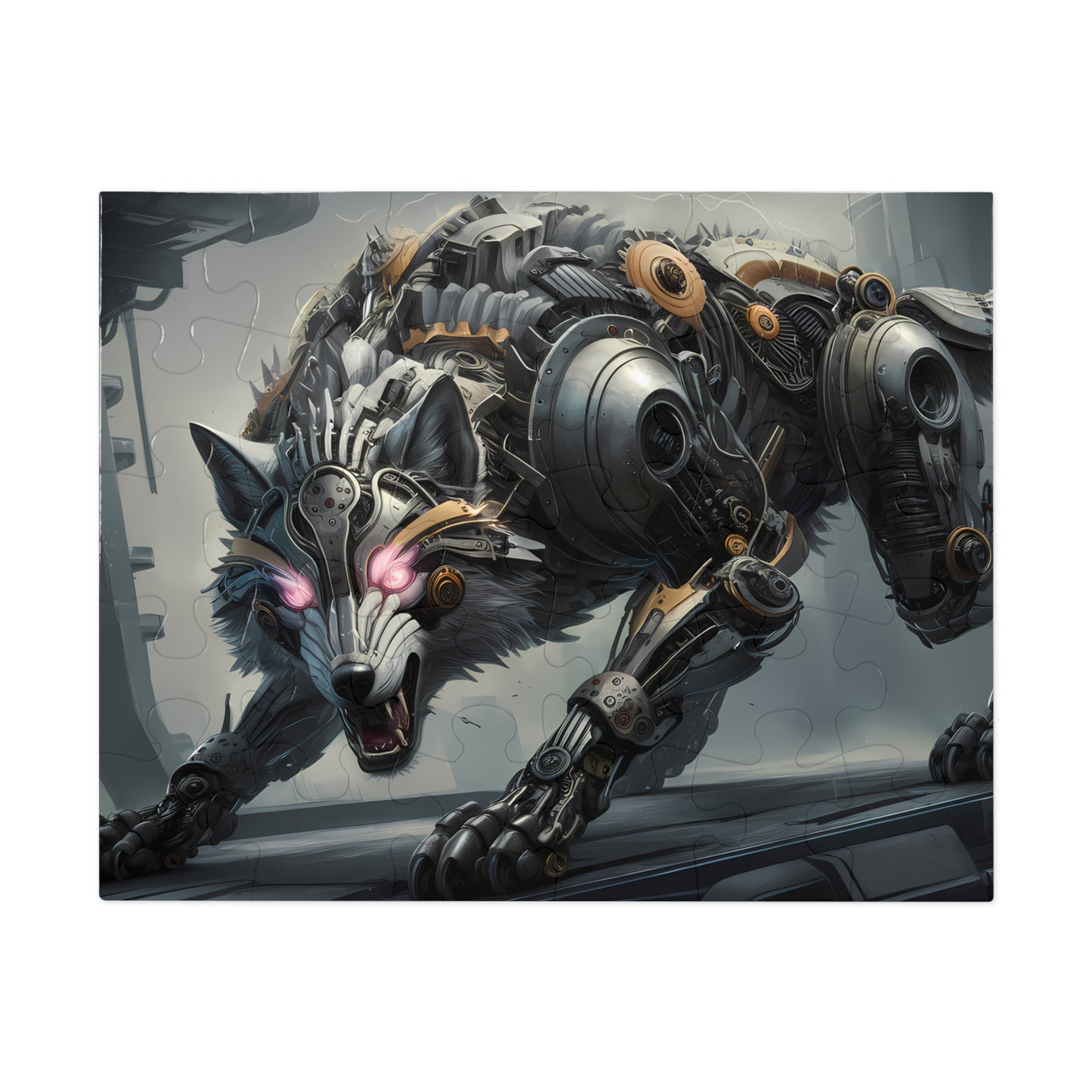 Cybernetic Apex Wolf - Jigsaw Puzzle (30, 110, 252, 500,1000-Piece)