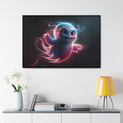 Neon Ghostling - Gallery Canvas Wraps, Horizontal Frame