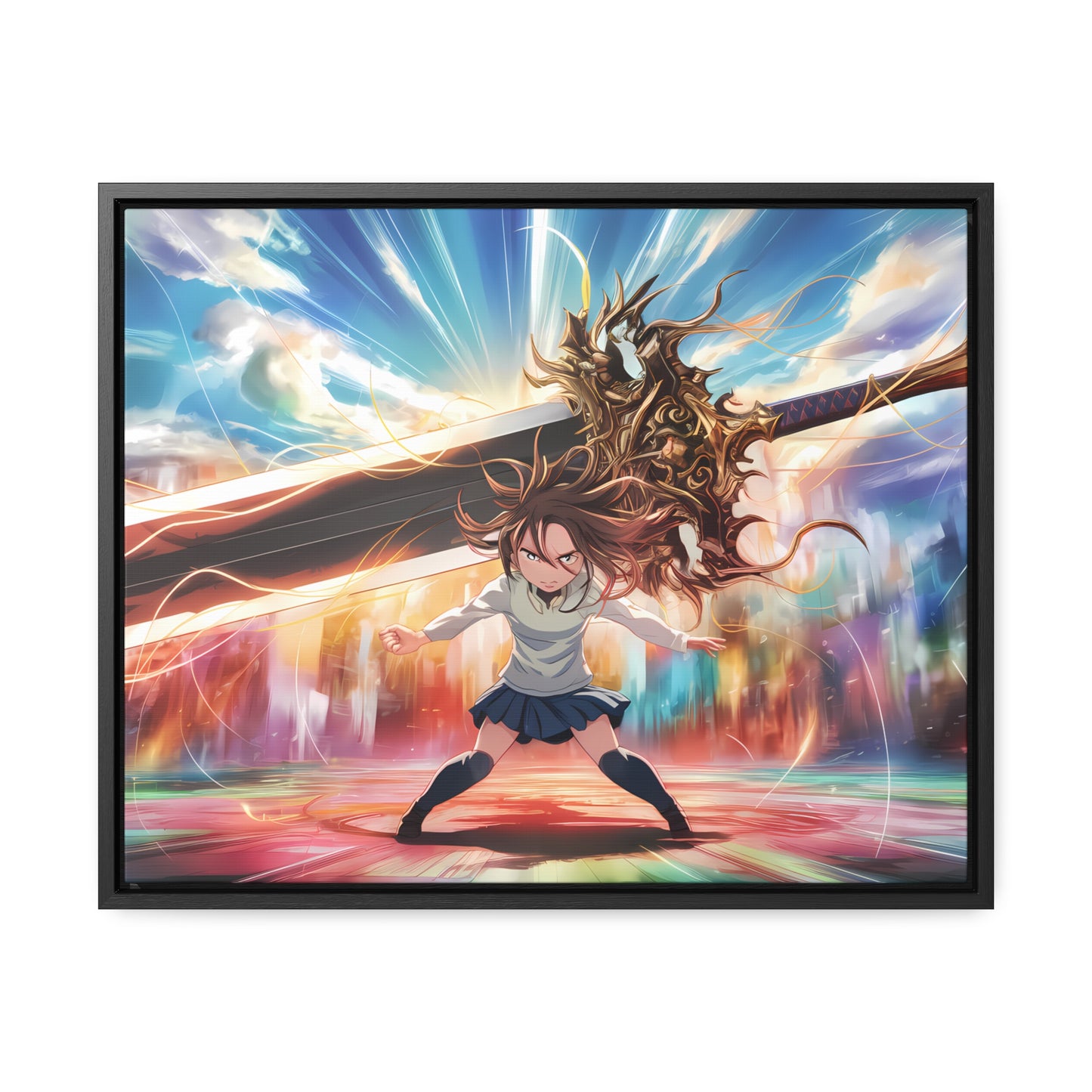 Blade of the Infinite Resolve - Gallery Canvas Wraps, Horizontal Frame