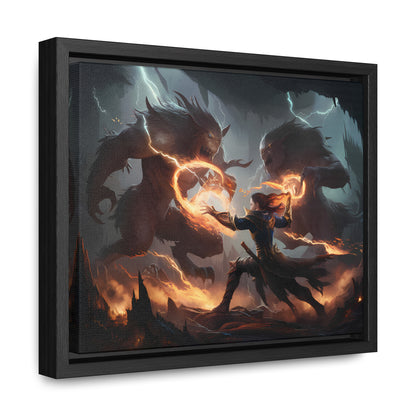 Duel of Thunder and Flame - Gallery Canvas Wraps, Horizontal Frame