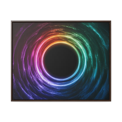 Cosmic Vortex of Light - Gallery Canvas Wraps, Horizontal Frame