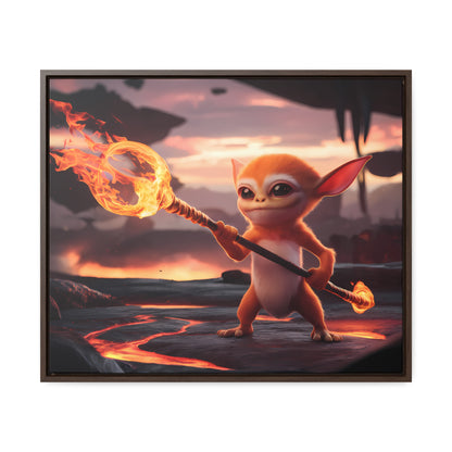 "Guardian of the Flame" - Gallery Canvas Wraps, Horizontal Frame