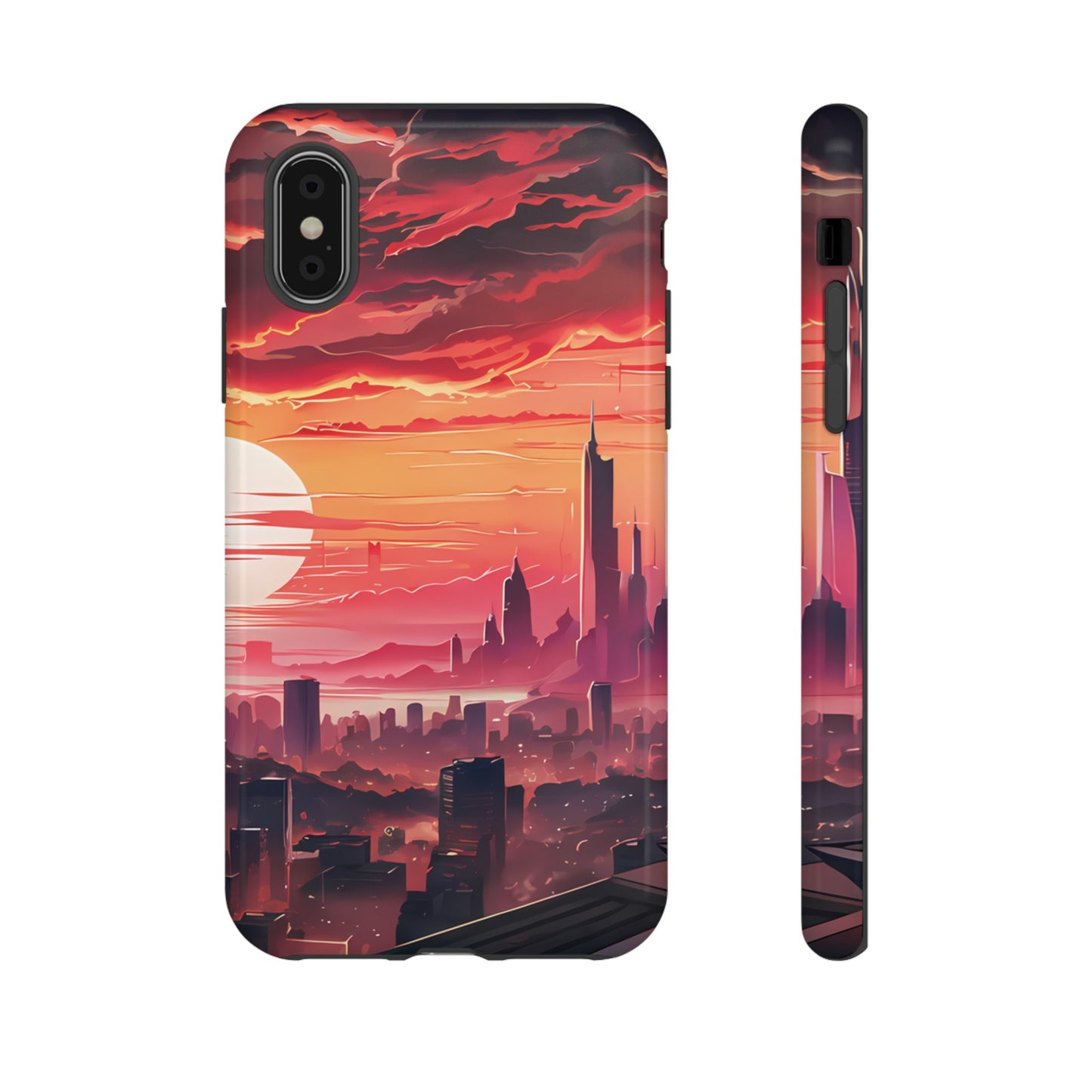 Anime City at Dawn - Smartphone Tough Cases