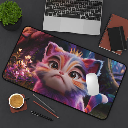 Cute Rainbow Cat - Desk Mat