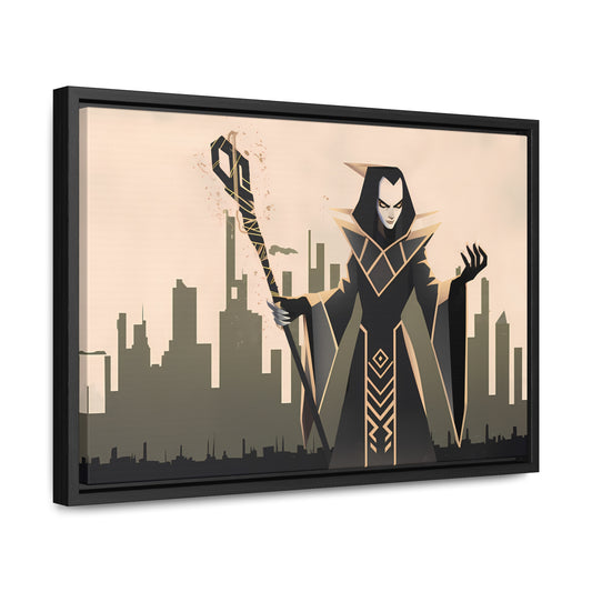 Shadow Sovereign of the Forsaken City - Gallery Canvas Wraps, Horizontal Frame