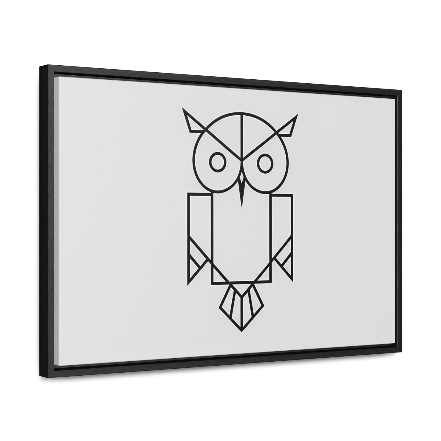 Geometric Owl - Gallery Canvas Wraps, Horizontal Frame