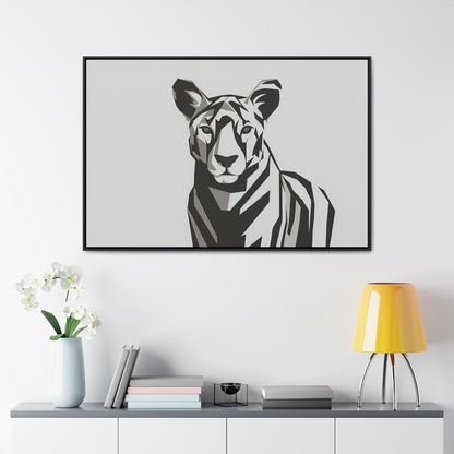 "Monochrome Majesty" - Gallery Canvas Wraps, Horizontal Frame