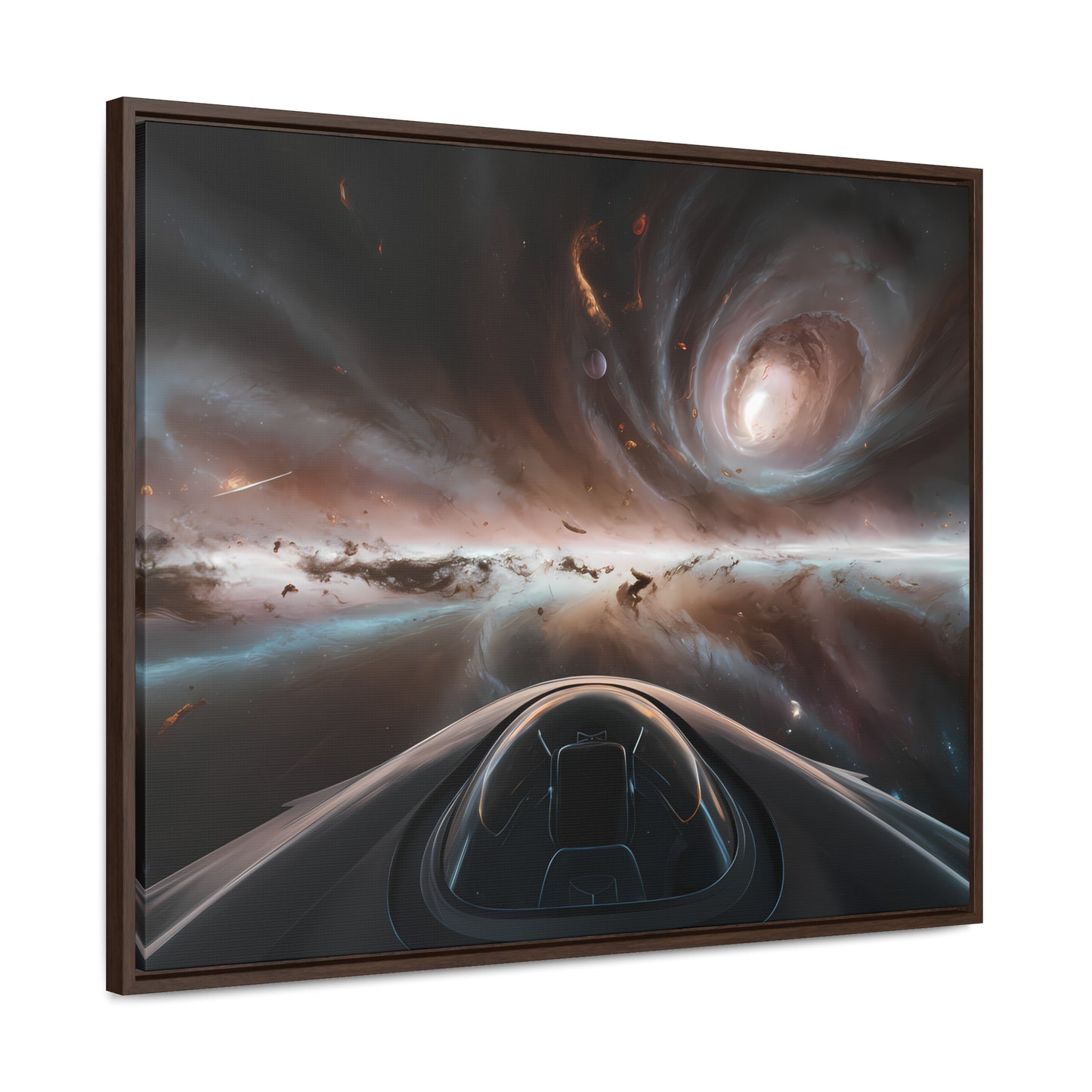 Journey Through the Celestial Abyss - Gallery Canvas Wraps, Horizontal Frame