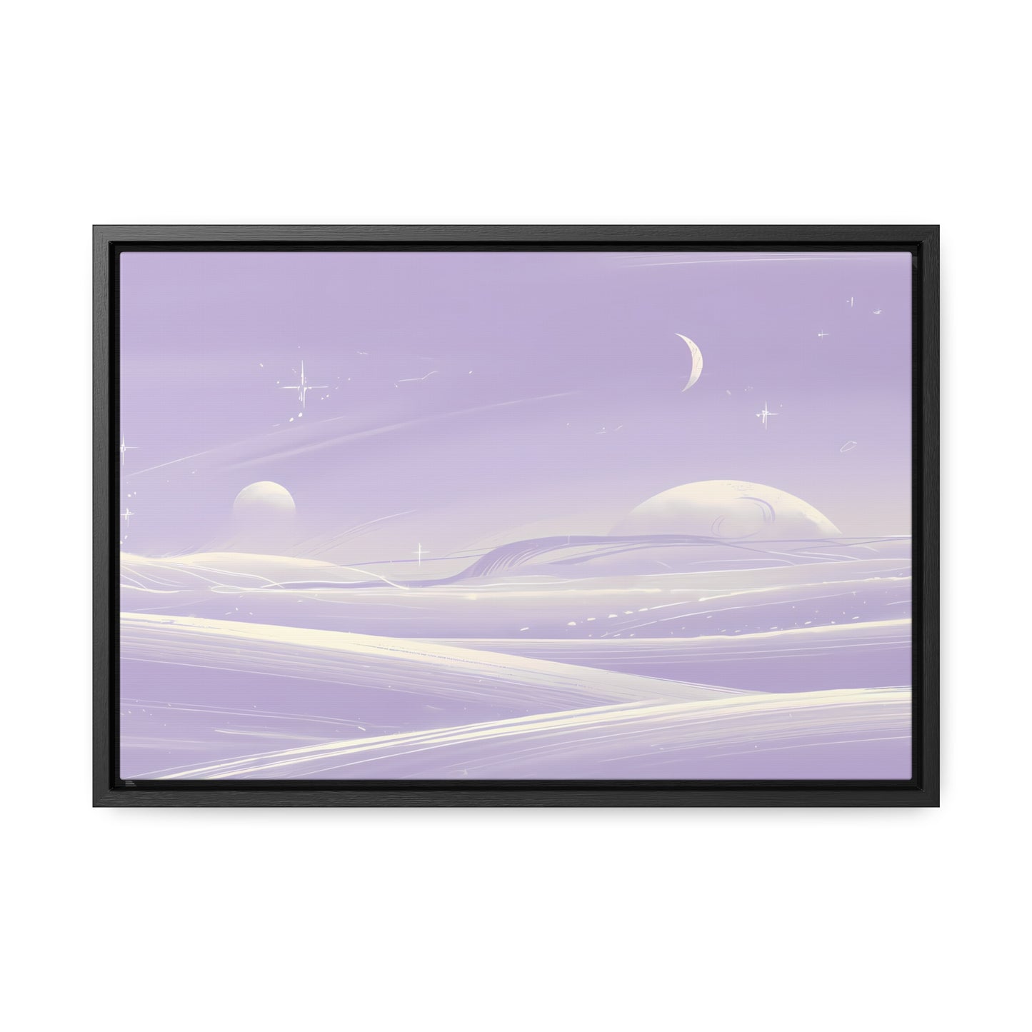 Ethereal Moonscape - Gallery Canvas Wraps, Horizontal Frame