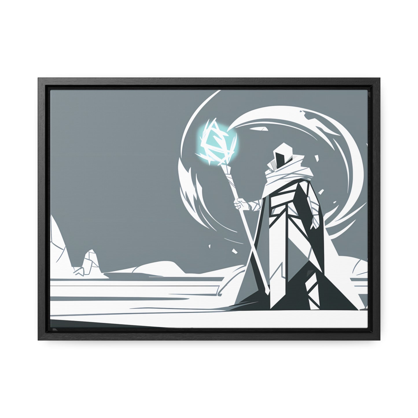 Mage of the Frozen Wastes - Gallery Canvas Wraps, Horizontal Frame