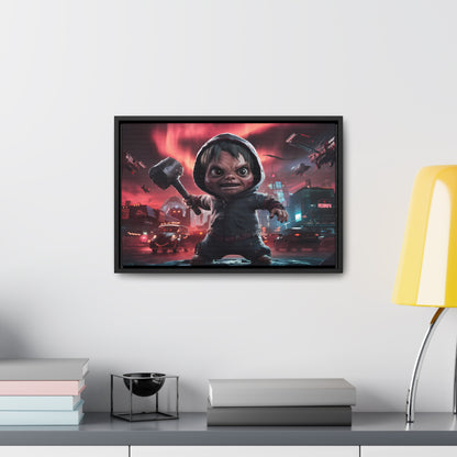 "Revenge of the Tiny Titan" - Gallery Canvas Wraps, Horizontal Frame