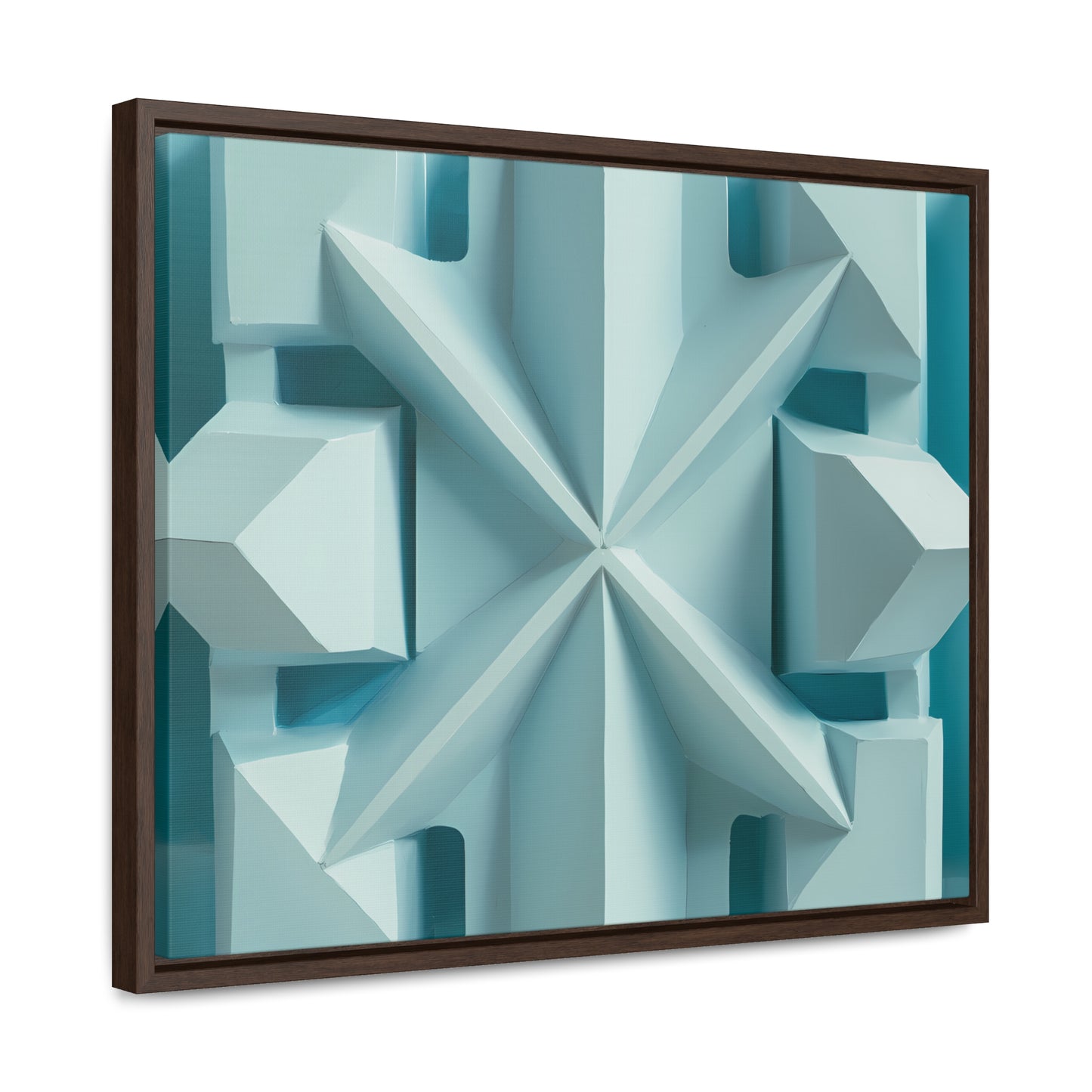 Fractal Symmetry in Ice - Gallery Canvas Wraps, Horizontal Frame